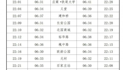 882 ▏明天起，石家庄地铁2、3号线增加首班车，最新时刻表→